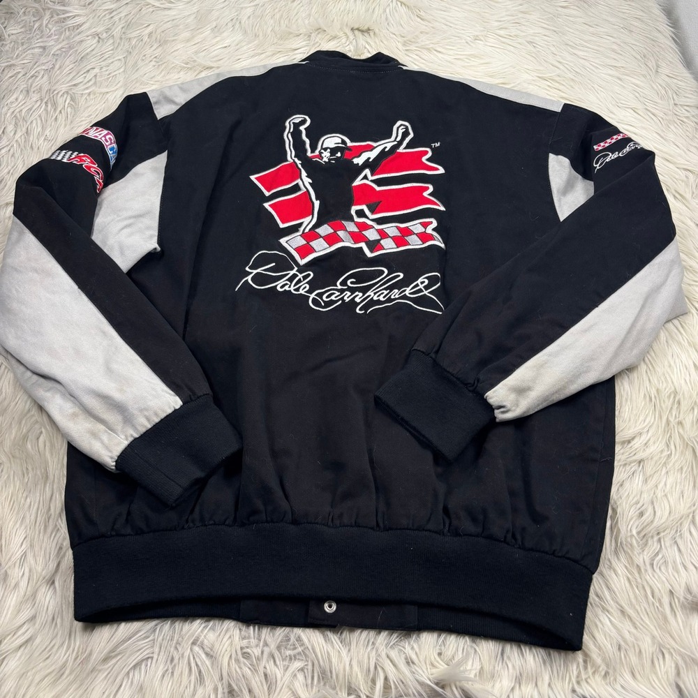 Vintage 90's NASCAR Men's L Dale Earnhardt The Intimidator Racing Jacket - Picture 7 of 7